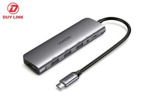 Hub USB Type C to HDMI USB3.0 3.5mm PD 100W Ugreen 80132 0