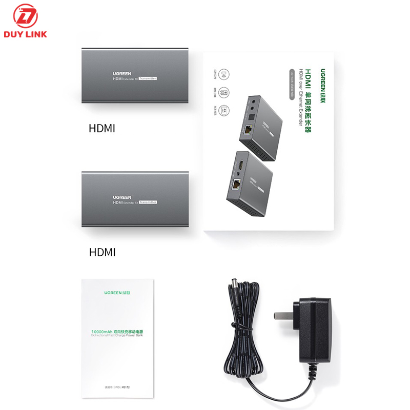 Bo keo dai HDMI 2.0 qua lan 120m Ugreen 10939 ho tro 4K 60Hz 8