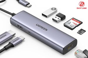 Hub USB TypeC 7 in 1 to HDMI USB3.0 Lan RJ45 SD TF PD 100W Ugreen 90568 0