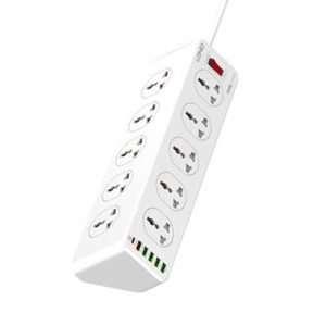 Ổ cắm điện 10 chân thông minh tích hợp 6 USB LDNIO SC10610