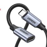 Cáp nối dài USB Type-C 3.1 GEN2 (Male/Female) dài 0,5m dây bọc dù Ugreen 80810 chính hãng 9 Cap noi dai USB Type C 3.1 GEN2 Male Female dai 05m day boc du Ugreen 80810 1