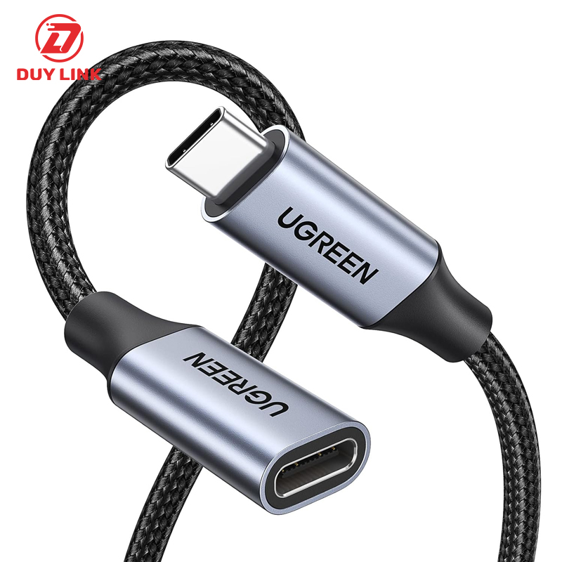 Cáp nối dài USB Type-C 3.1 GEN2 (Male/Female) dài 0,5m dây bọc dù Ugreen 80810 chính hãng 2 Cap noi dai USB Type C 3.1 GEN2 Male Female dai 05m day boc du Ugreen 80810 2