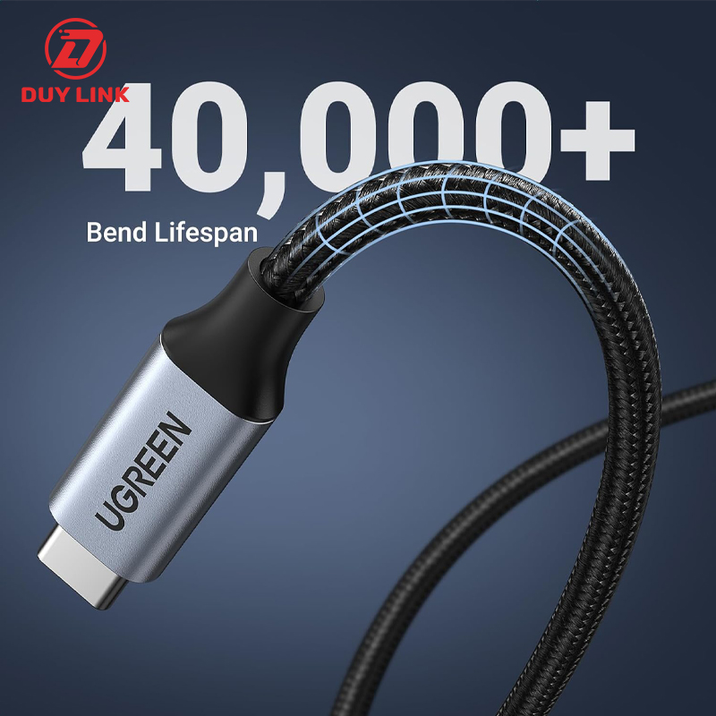 Cáp nối dài USB Type-C 3.1 GEN2 (Male/Female) dài 0,5m dây bọc dù Ugreen 80810 chính hãng 7 Cap noi dai USB Type C 3.1 GEN2 Male Female dai 05m day boc du Ugreen 80810 5