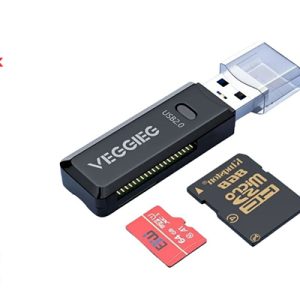 Đầu đọc thẻ 2 trong 1 USB SD + TF VegGieg V-C202 chính hãng