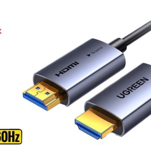 Cáp HDMI 2.1 sợi quang AOC dài 20m Ugreen 55506 hỗ trợ 8K@60Hz chính hãng