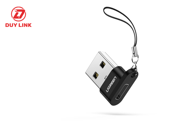 Dau chuyen doi USB Type A 2.0 sang Type C ho tro 480Mbps sac nhanh 18w du lieu Ugreen 50568
